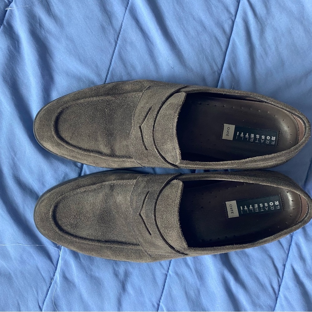 Fratelli Rossetti one suede loafers size 10.5